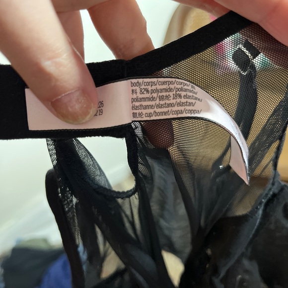 Victoria’s Secret black lace bodysuit - Picture 8 of 9